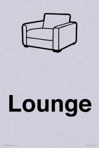 Dementia lounge sign